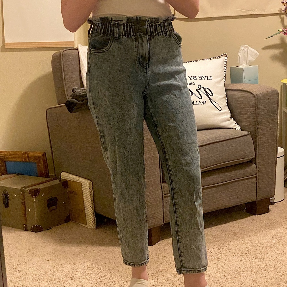 Wild Fable High-Rise Mom Jeans - Blue Denim - Size 0